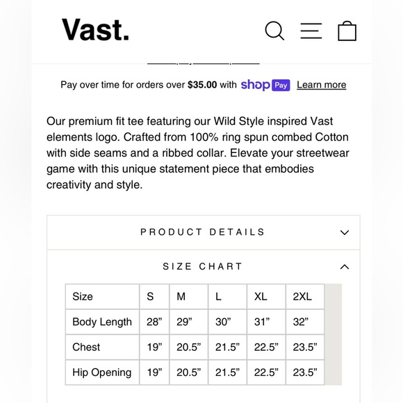 NWT VAST Men’s Large White Short Sleeve Scenic Graphic Tee Shirt - Picture 12 of 12